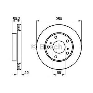 спирачен диск BOSCH 0 986 478 685
