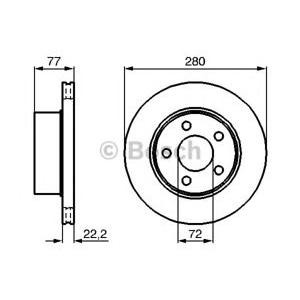 спирачен диск BOSCH 0 986 478 694 