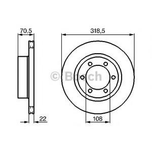 спирачен диск BOSCH 0 986 478 698
