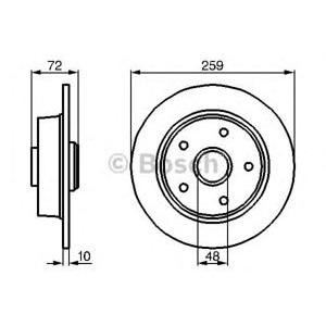 спирачен диск BOSCH 0 986 478 700