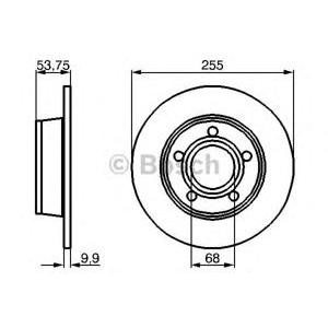 спирачен диск BOSCH 0 986 478 704