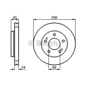 спирачен диск BOSCH 0 986 478 708 