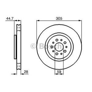 спирачен диск BOSCH 0 986 478 711 