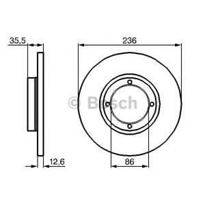 спирачен диск BOSCH 0 986 478 712
