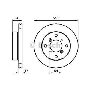 спирачен диск BOSCH 0 986 478 721
