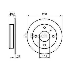 спирачен диск BOSCH 0 986 478 727