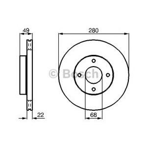 спирачен диск BOSCH 0 986 478 728