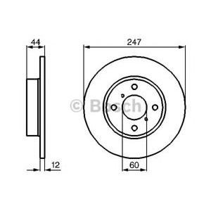 спирачен диск BOSCH 0 986 478 729