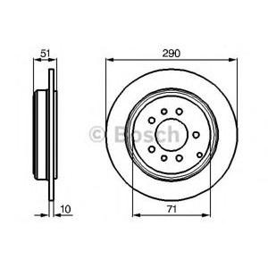 спирачен диск BOSCH 0 986 478 733