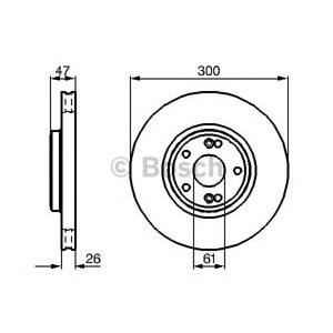спирачен диск BOSCH 0 986 478 743 