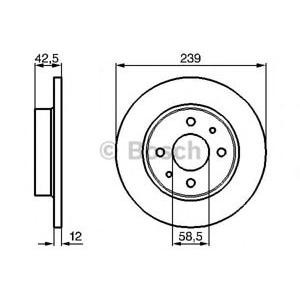 спирачен диск BOSCH 0 986 478 747 