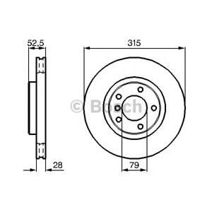 спирачен диск BOSCH 0 986 478 748