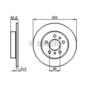спирачен диск BOSCH 0 986 478 757 