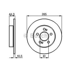 спирачен диск BOSCH 0 986 478 758 