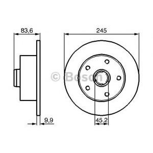 спирачен диск BOSCH 0 986 478 759 