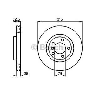 спирачен диск BOSCH 0 986 478 762