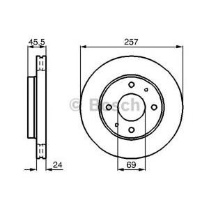 спирачен диск BOSCH 0 986 478 774