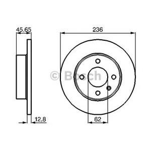 спирачен диск BOSCH 0 986 478 776 