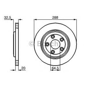 спирачен диск BOSCH 0 986 478 777