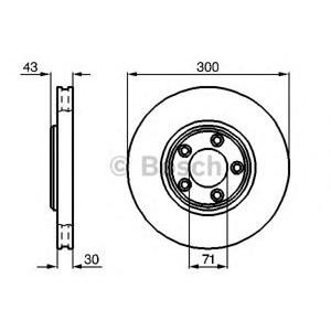 спирачен диск BOSCH 0 986 478 778 