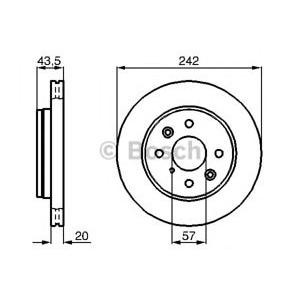 спирачен диск BOSCH 0 986 478 781