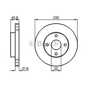 спирачен диск BOSCH 0 986 478 787