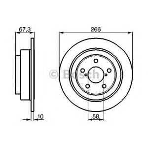 спирачен диск BOSCH 0 986 478 799