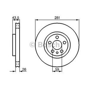 спирачен диск BOSCH 0 986 478 812 