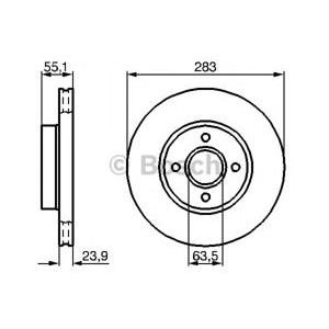 спирачен диск BOSCH 0 986 478 814