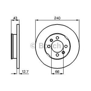 спирачен диск BOSCH 0 986 478 819