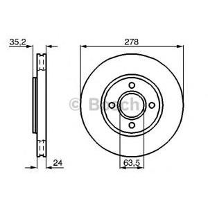 спирачен диск BOSCH 0 986 478 822