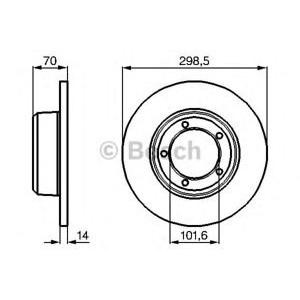 спирачен диск BOSCH 0 986 478 827 