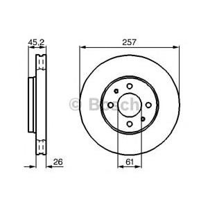 спирачен диск BOSCH 0 986 478 835