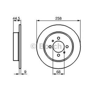 спирачен диск BOSCH 0 986 478 836