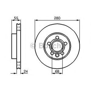 спирачен диск BOSCH 0 986 479 B50