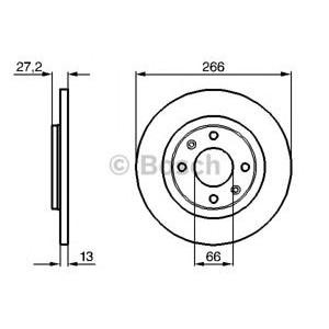 спирачен диск BOSCH 0 986 479 B51