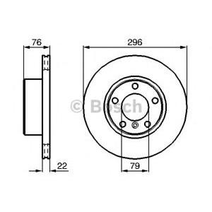 спирачен диск BOSCH 0 986 478 848 