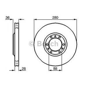 спирачен диск BOSCH 0 986 478 854 