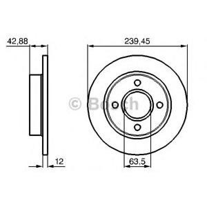спирачен диск BOSCH 0 986 478 856