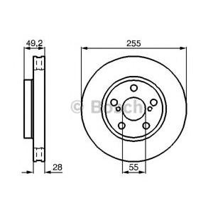 спирачен диск BOSCH 0 986 478 858