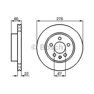 спирачен диск BOSCH 0 986 478 861