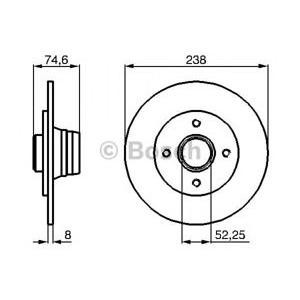 спирачен диск BOSCH 0 986 478 866 