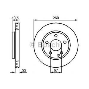 спирачен диск BOSCH 0 986 478 875 