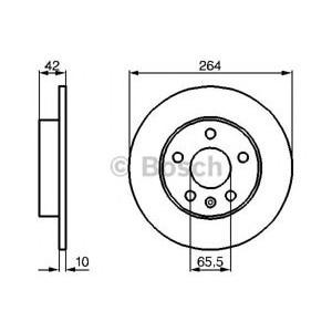 спирачен диск BOSCH 0 986 478 884
