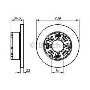 спирачен диск BOSCH 0 986 478 886