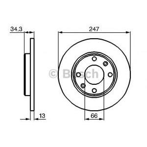 спирачен диск BOSCH 0 986 478 887 