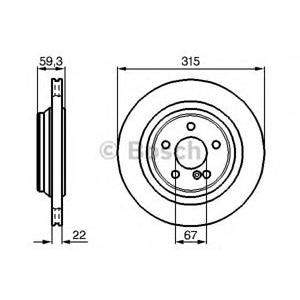 спирачен диск BOSCH 0 986 478 966