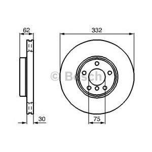 спирачен диск BOSCH 0 986 478 974 