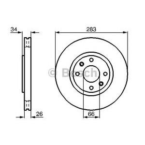 спирачен диск BOSCH 0 986 478 979