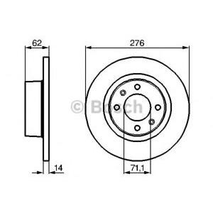 спирачен диск BOSCH 0 986 478 981 